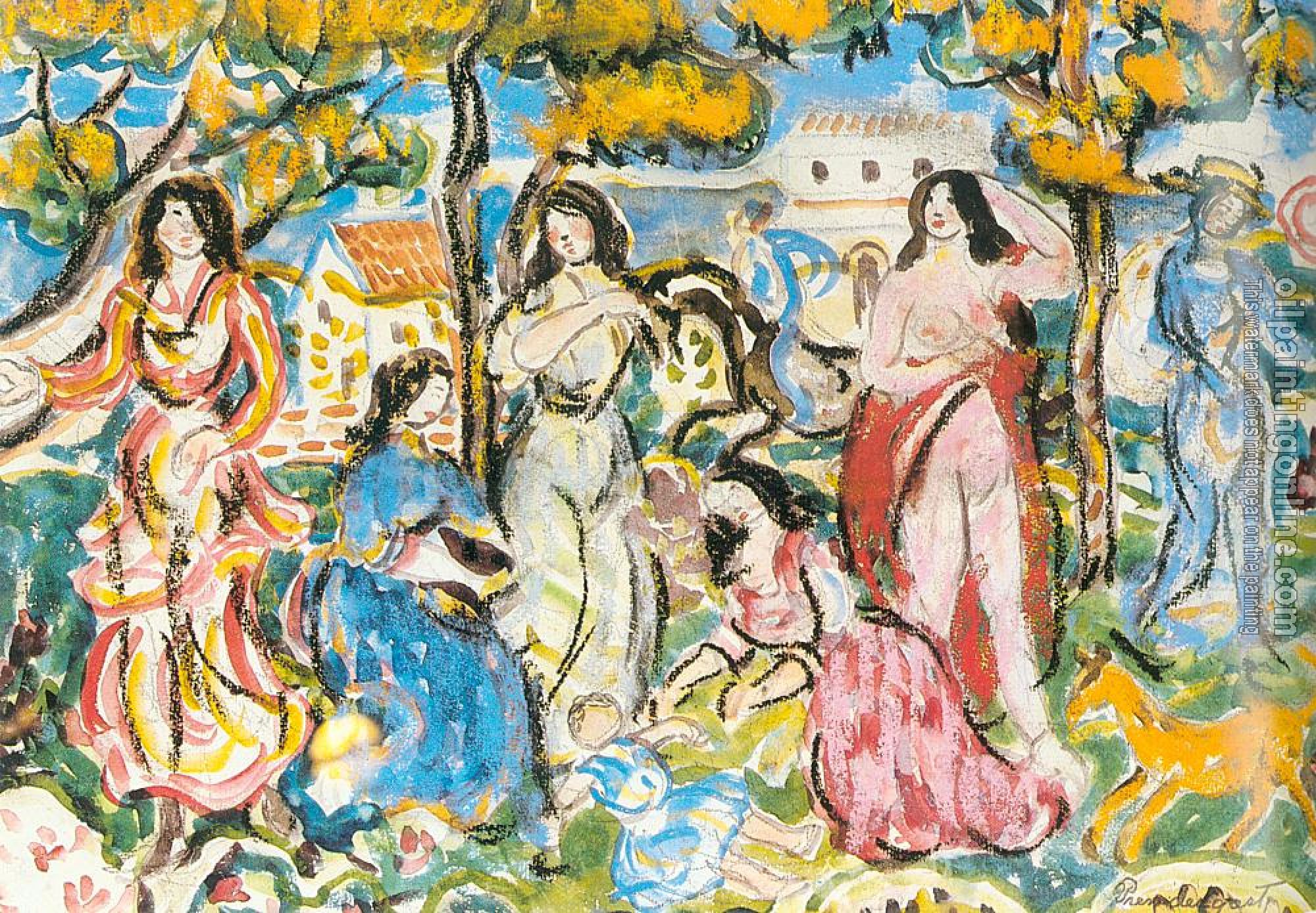 Prendergast, Maurice Brazil - Figures in a Landscape